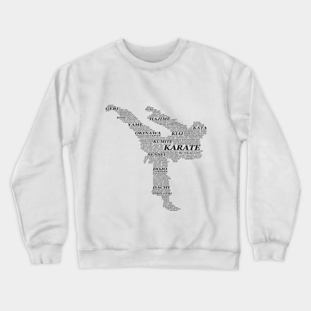 Karate Terms and Vocabulary Design Crewneck Sweatshirt by Tolan79 Magic Designs